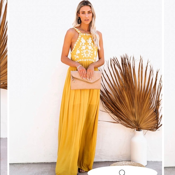 NWT Maxi Dress/Embroidered VICI/Medium/ Last One - Picture 8 of 16